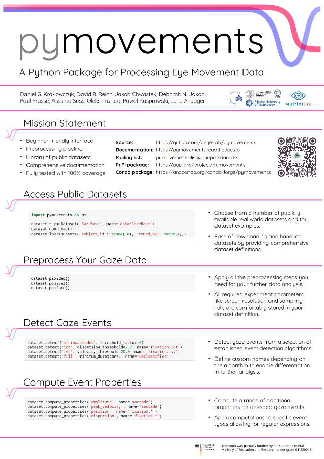 ETRA 2023 - pymovements: A Python package for processing eye movements